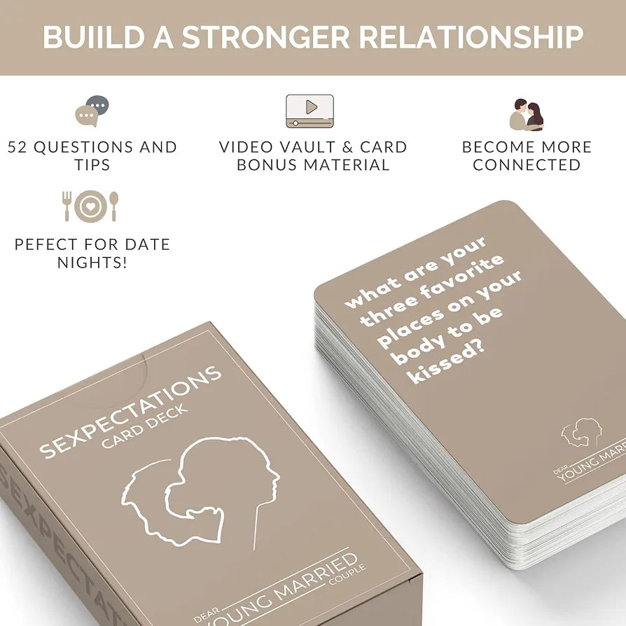 Intimacy Conversation Starter Deck: 52 Relationship Building Questions for Couples
