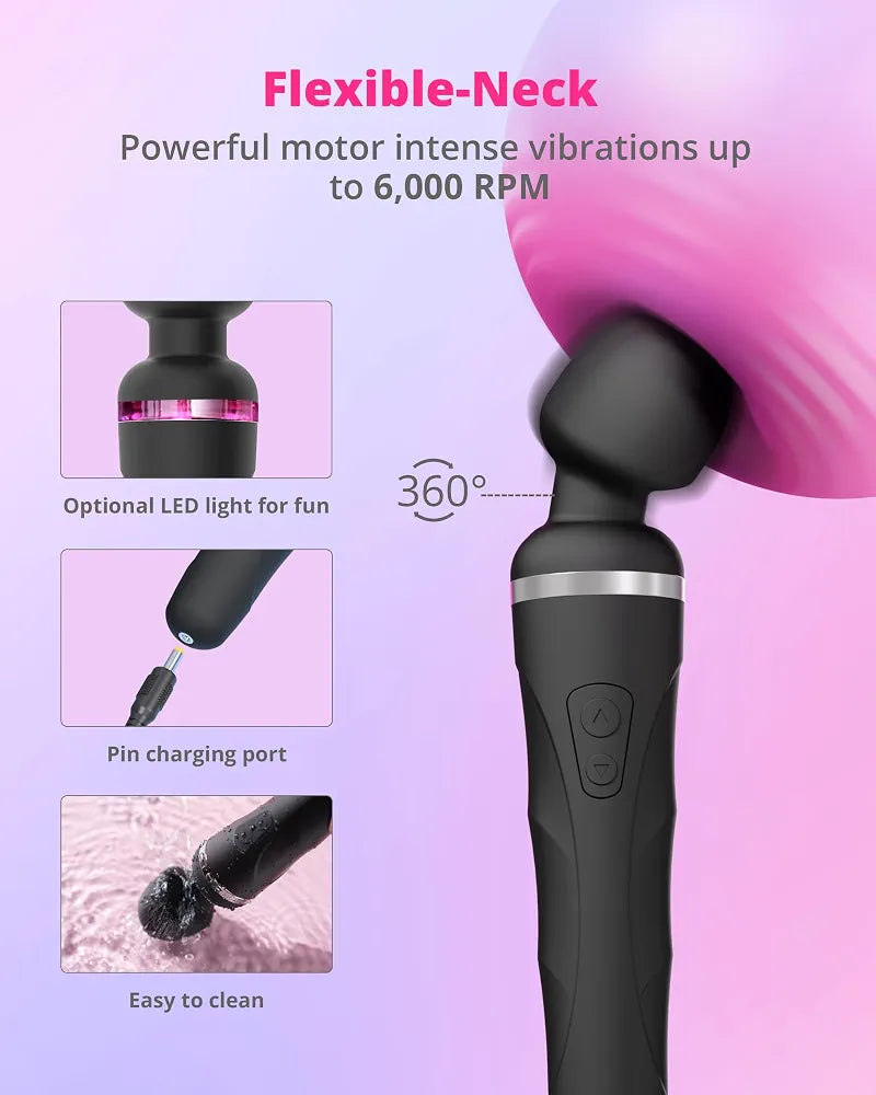 LOVENSE Domi 2 Dual-Head Rotating Wand Massager with Remote Control