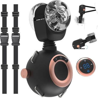 Upgraded Automatic Male Masturbator with Removable Belt and Adjustable Penis Pump - 9 Thrusting & Vibrating Modes, Remote Control, Hands-Free Sex Machine for Men