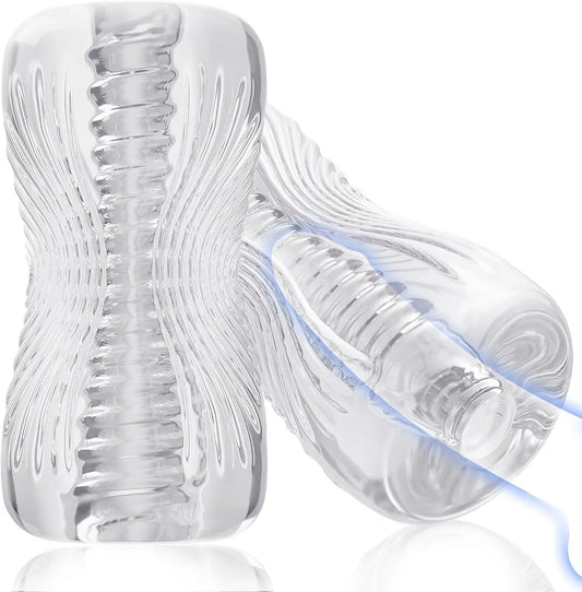 Abanney Realistic TPE Male Masturbation Sleeve with 3D Spiral Texture