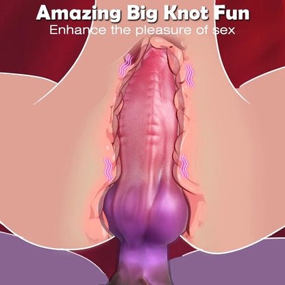9.3" Fantasy Dragon Animal Dildo with 8-Speed Remote Control Vibration, Silicone G-Spot and Prostate Stimulator