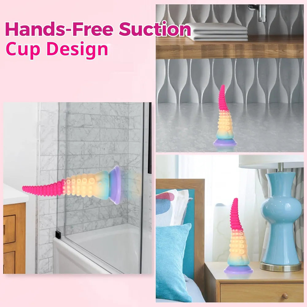 Realistic Fantasy Octopus Tentacle Dildo with Suction Cup and Prostate Stimulator
