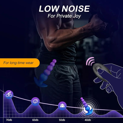10-Mode Silicone Vibrating Anal Beads and Prostate Massager