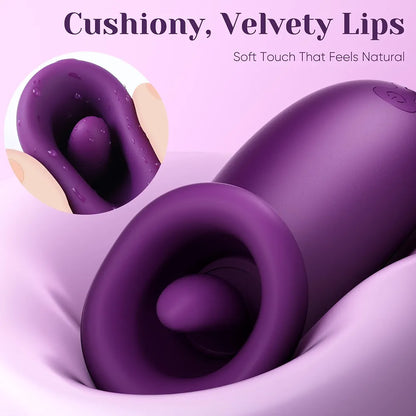 Premium Waterproof Oral Stimulation Device with Pulsating Licking Technology