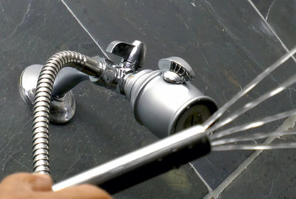 Cleanstream Premium 6-Foot Shower Enema System with 4 Interchangeable Silicone and Aluminum Tips and Shower Adapter