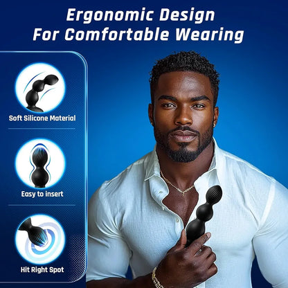 BEISAR App-Controlled Rotating Vibrating Prostate Massager and Anal Plug