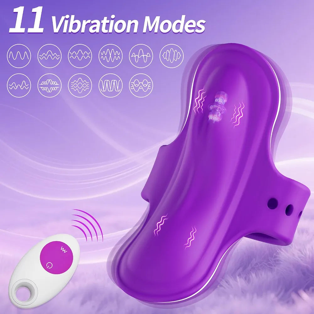 Remote-Controlled Wearable Panty Vibrator for Women and Couples - App-Enabled Clitoral and Vaginal Stimulator