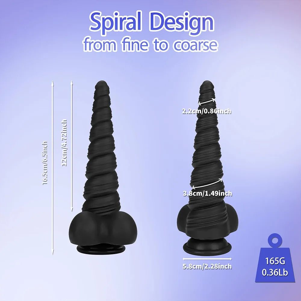 6.5-Inch Silicone Anal Training Plug with Suction Base for Beginners