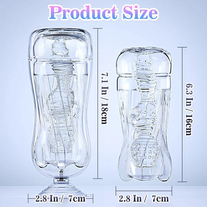 Realistic TPE Male Masturbation Sleeve with Suction Cup and 3D Texture