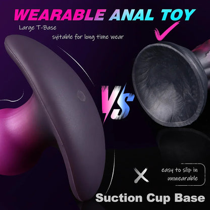 Premium 6.3-Inch Silicone Anal Bead Plug with T-Base for Prostate and G-Spot Stimulation