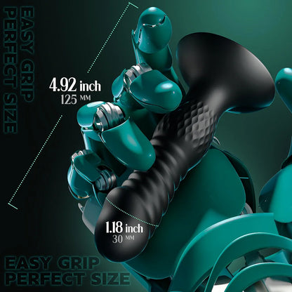 Remote-Controlled Prostate Massager with 10 Vibration and Thrusting Modes for Men