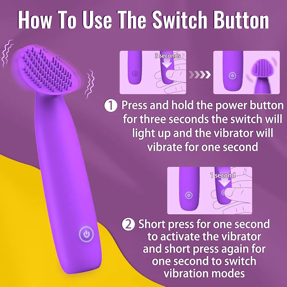 10-Mode Rechargeable Mini Wand and Bullet Vibrator Set for Couples