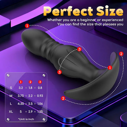 4-Piece Progressive Silicone Anal Plug Set for Beginners