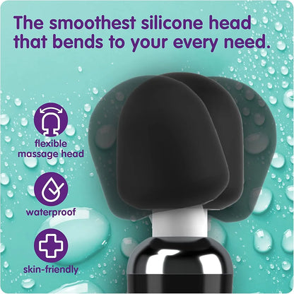 Oliver James Rechargeable Wand Massager - 160 Intensity Settings, Waterproof Silicone Personal Stimulator