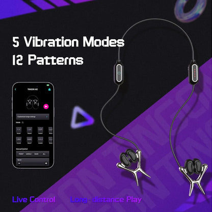 App-Controlled Vibrating Nipple and Sensitivity Clamps with 12 Modes