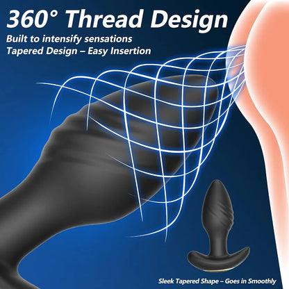 Smart App-Controlled 360-Degree Rotating Prostate Massager and Anal Stimulator