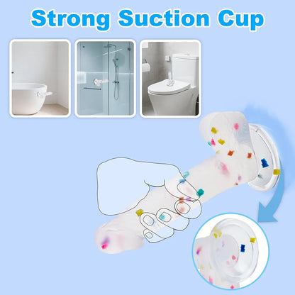 6.5 Inch Flexible Confetti Clear Silicone Dildo with Suction Cup Base for G-Spot and Prostate Stimulation