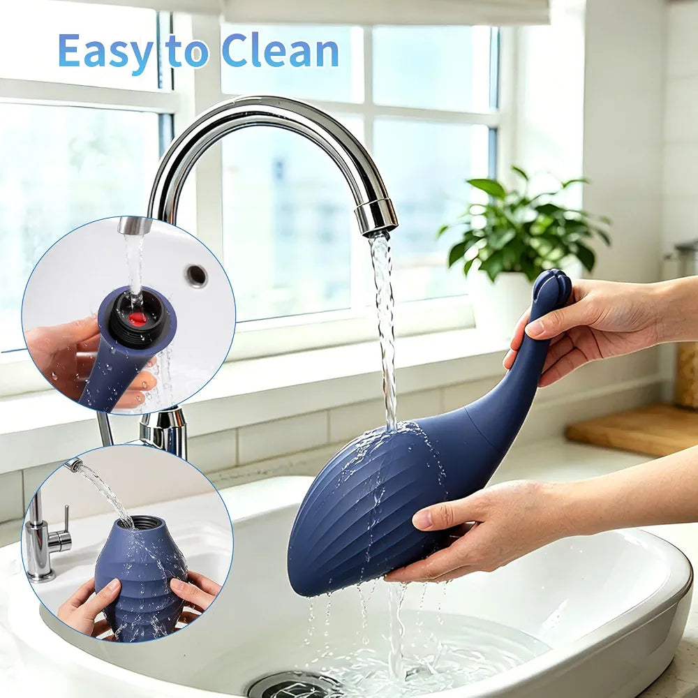 Premium Silicone Enema Bulb Kit for Colon Cleansing and Personal Hygiene