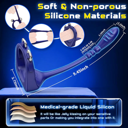 SOARPPIE Vibrating Prostate Massager and Anal Bead Stimulator for Men