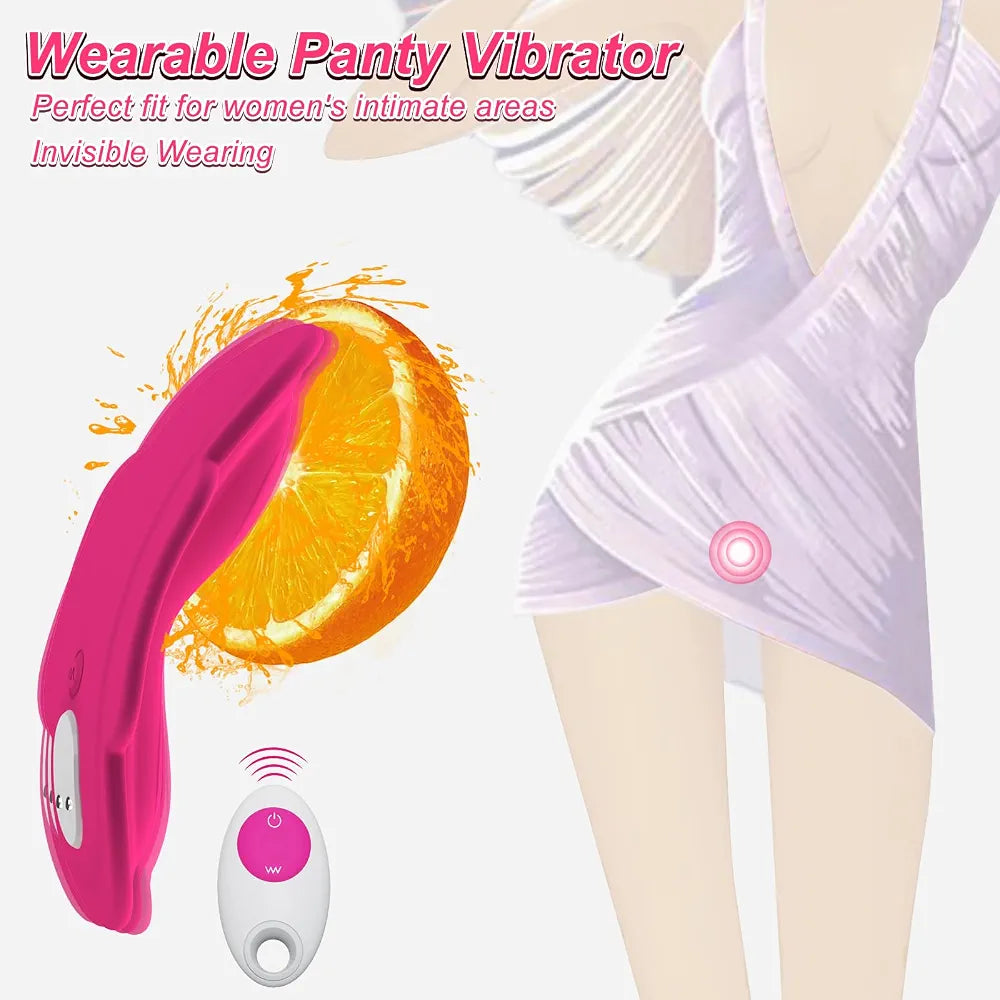 App-Controlled Wearable Clitoral and G-Spot Vibrator for Women and Couples
