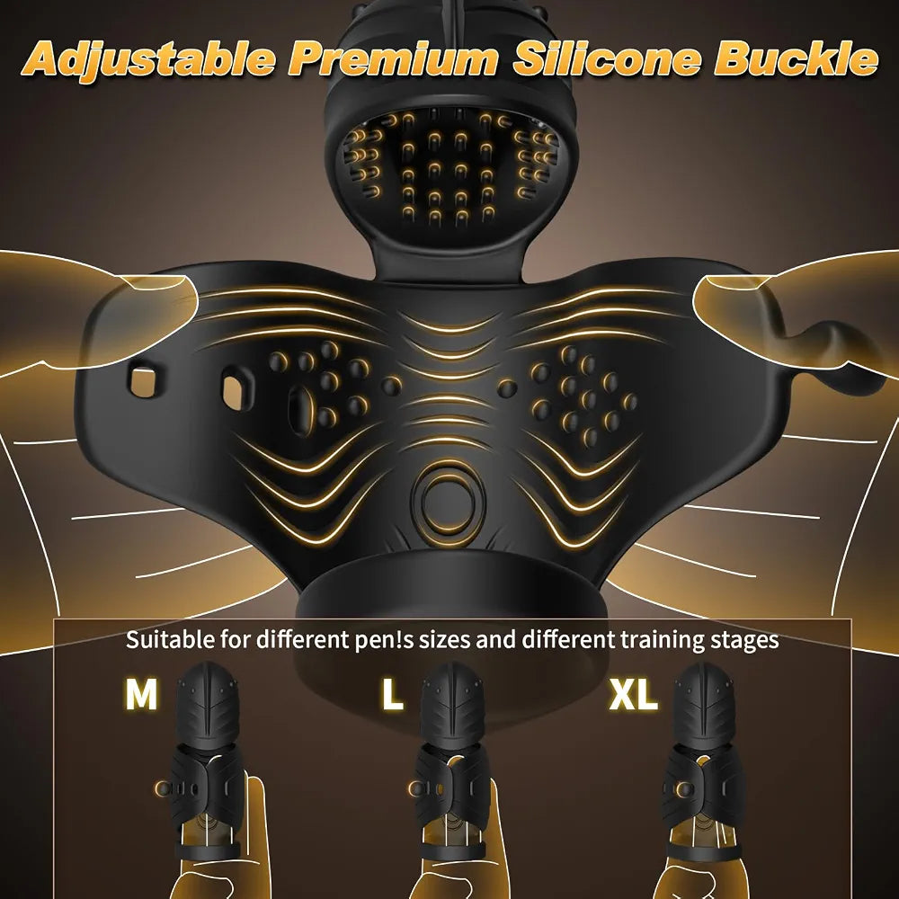Advanced App-Controlled Male Masturbator with 10 Vibration Modes and 360° Swing Glans Training