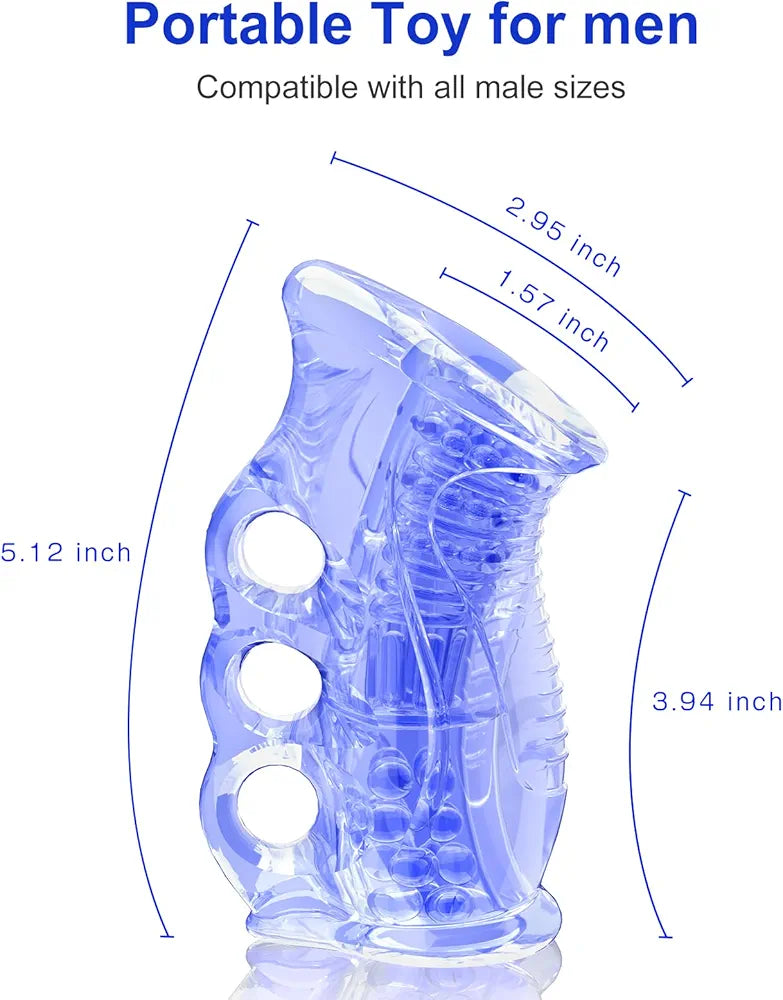 Open-Ended Male Masturbation Sleeve and Penis Training Massager
