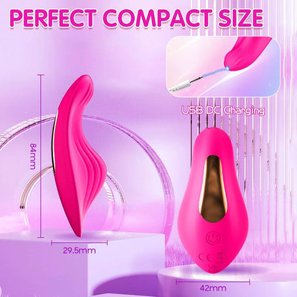 Wearable App-Controlled Panty Vibrator with 9 Modes for Couples