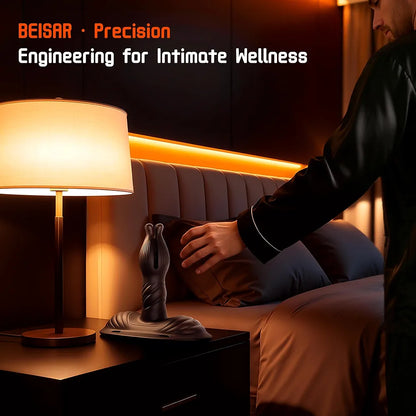 Beisar AI-Sync App-Controlled Prostate Massager with 9 Vibration Modes and Suction Base