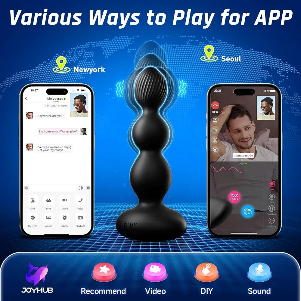 BEISAR App-Controlled Rotating Vibrating Prostate Massager and Anal Plug