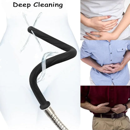 17-Inch Silicone Irrigation Tubing for Enema and Colon Cleansing with Threaded Tap Attachment