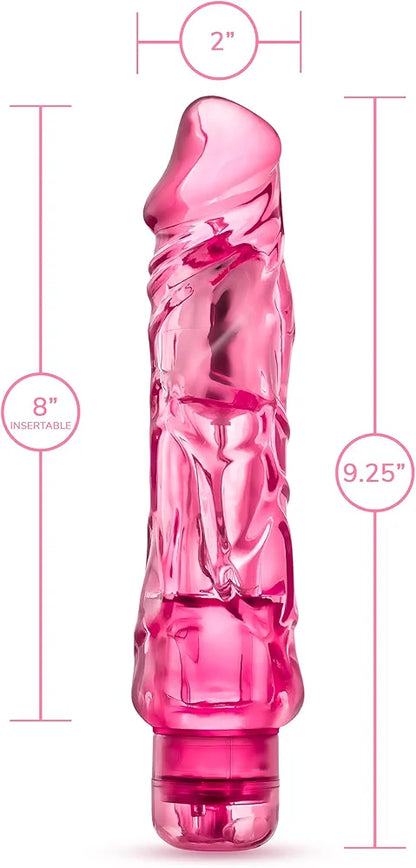 Eden 9-Inch Realistic Waterproof Vibrating Dildo with Adjustable Speed