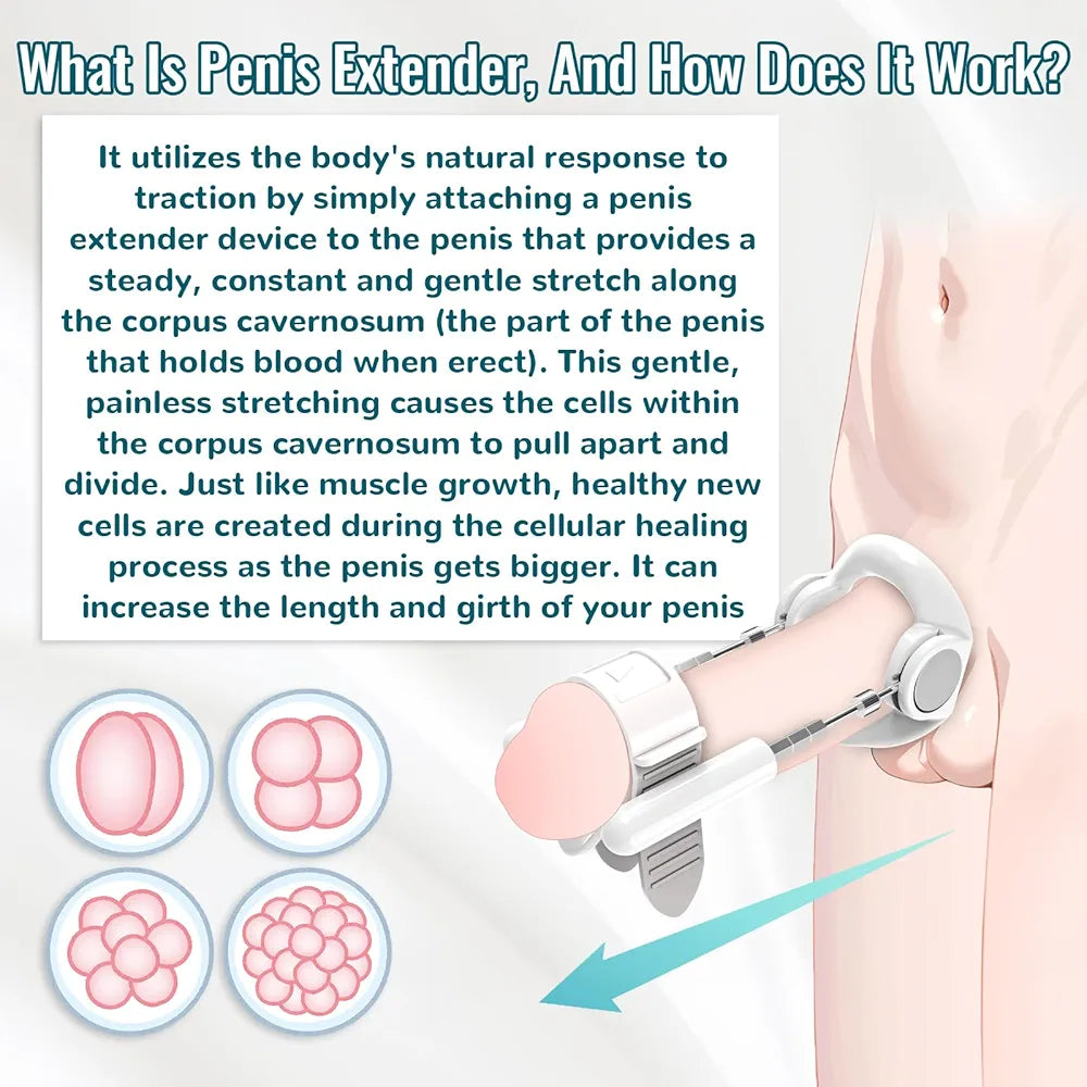 Adjustable Male Penis Stretching and Enlargement Device Kit