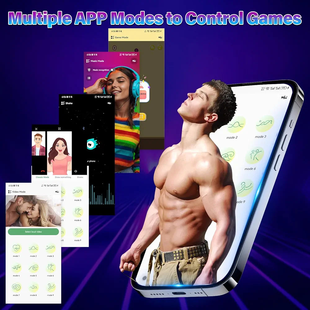Premium App-Controlled Vibrating Silicone Anal Beads and Prostate Massager with 9 Modes