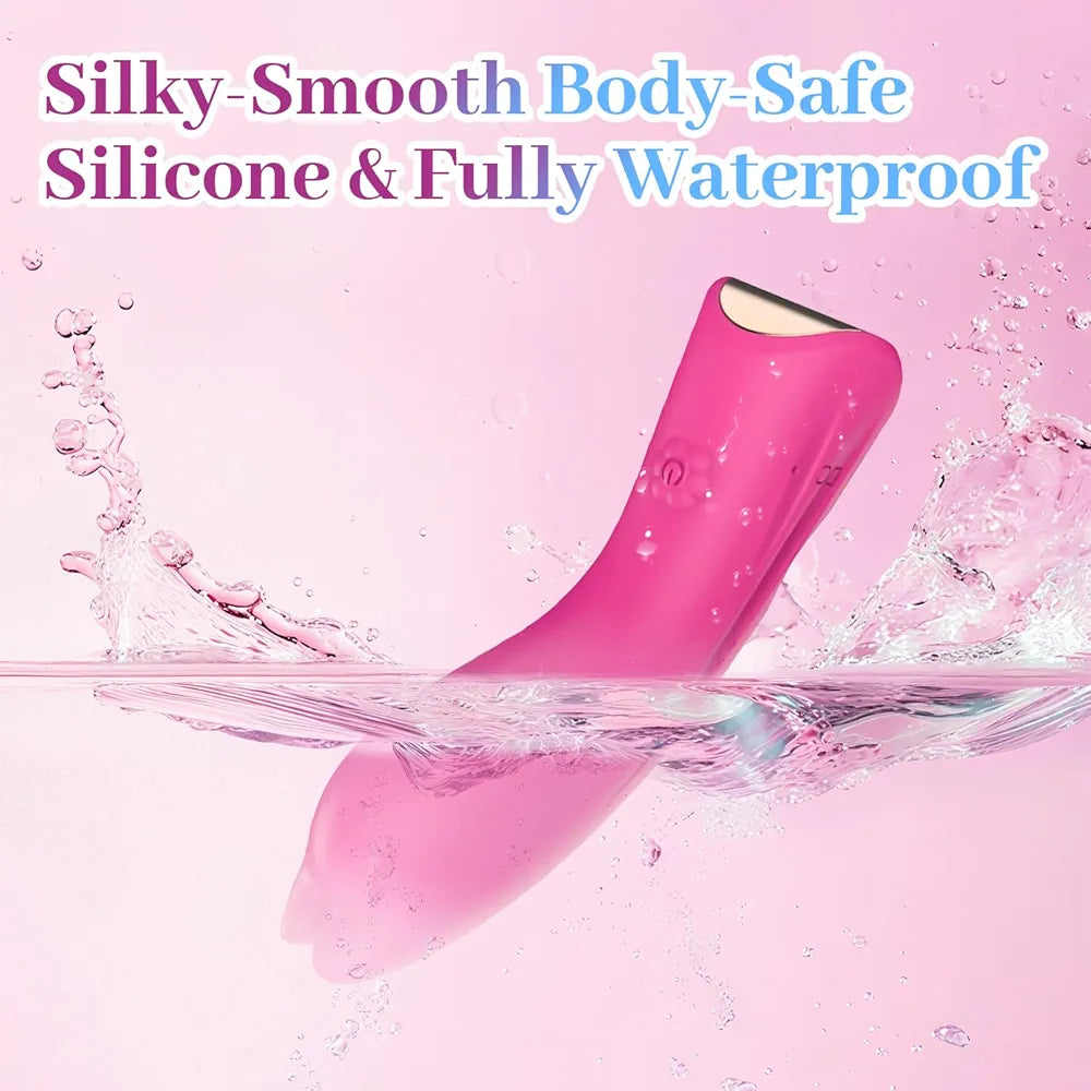 Rechargeable Silicone Finger Vibrator with 10 Vibration Modes - Waterproof G-Spot and Nipple Massager
