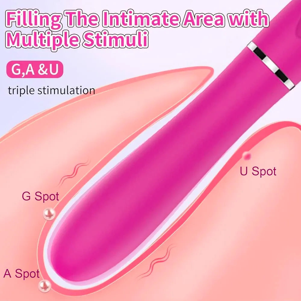 Premium Waterproof 10-Mode Clitoral and G-Spot Vibrating Massager for Couples