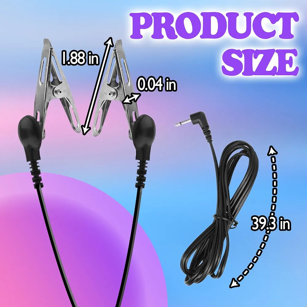 Adjustable Electric Stimulation Nipple and Clitoral Clamps for Advanced BDSM Play