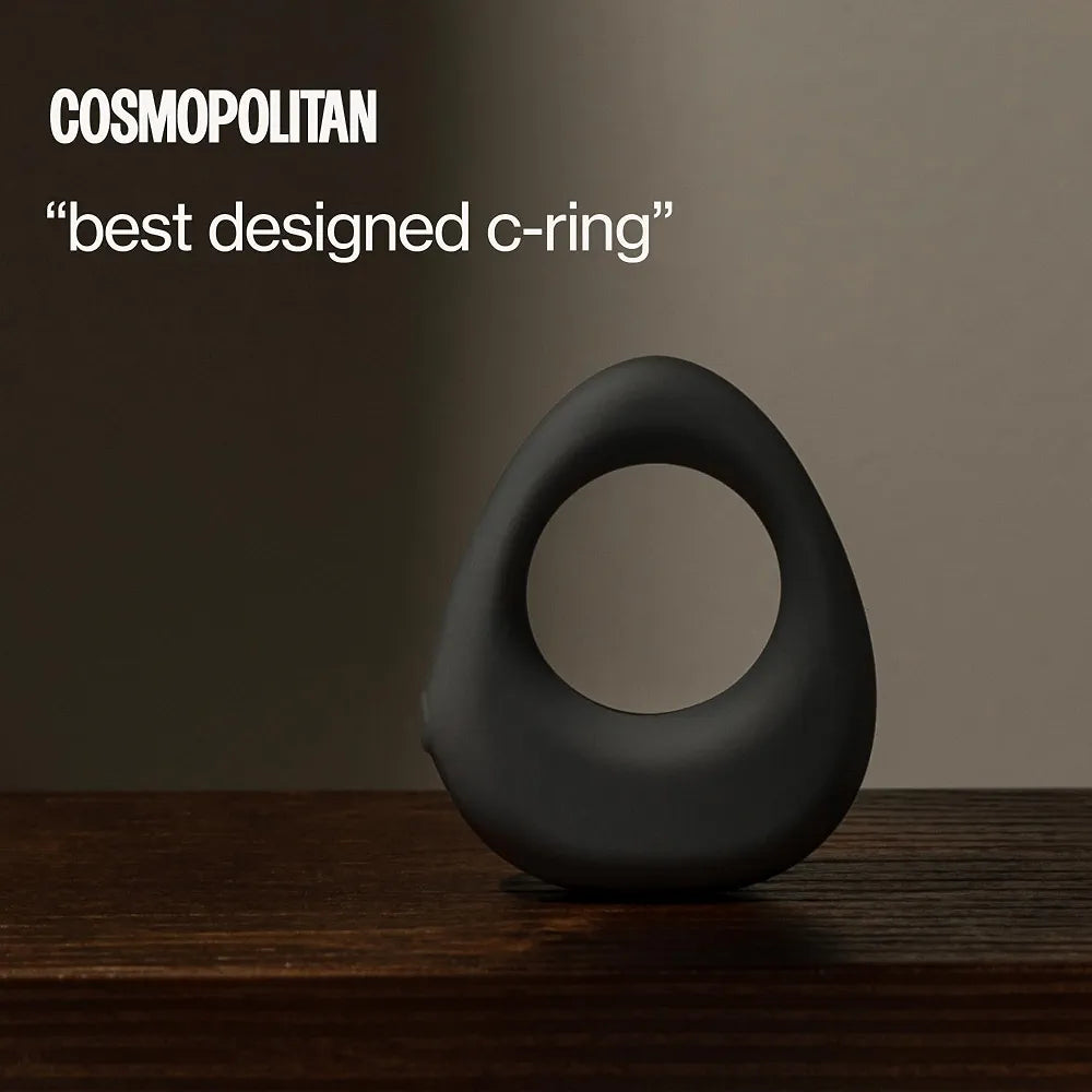 Maude 5-Speed Silicone Vibrating Penis Ring with USB Charger and Travel Case