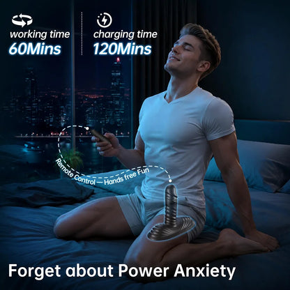 BEISAR Smart App-Controlled Prostate Massager and Thrusting Anal Vibrator with 9 Vibration Modes