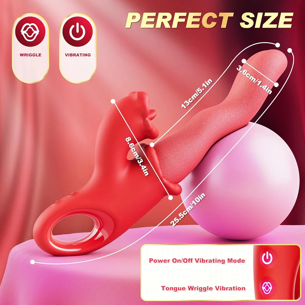 Rabbit G-Spot Vibrator with Licking and Thrusting Modes