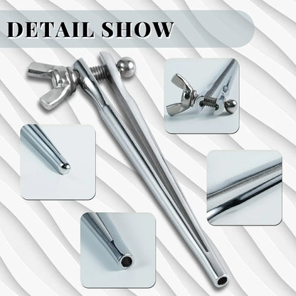 Adjustable Stainless Steel Hollow Urethral Sound Dilator for Male BDSM and Prostate Massage