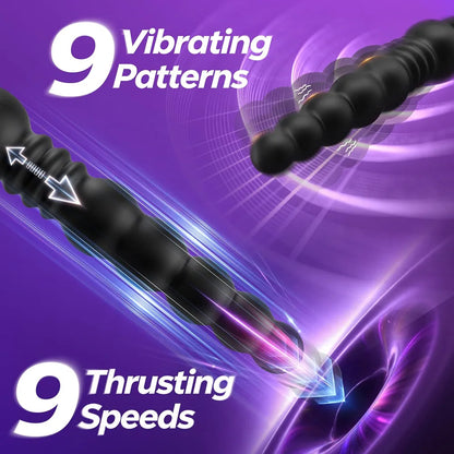 Advanced App-Controlled Prostate Massager with 9 Thrusting Vibration Modes