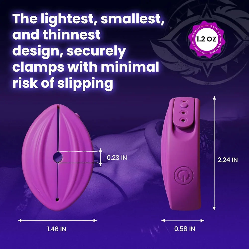 Remote-Controlled Vibrating Nipple Clamps with 10 Stimulation Modes
