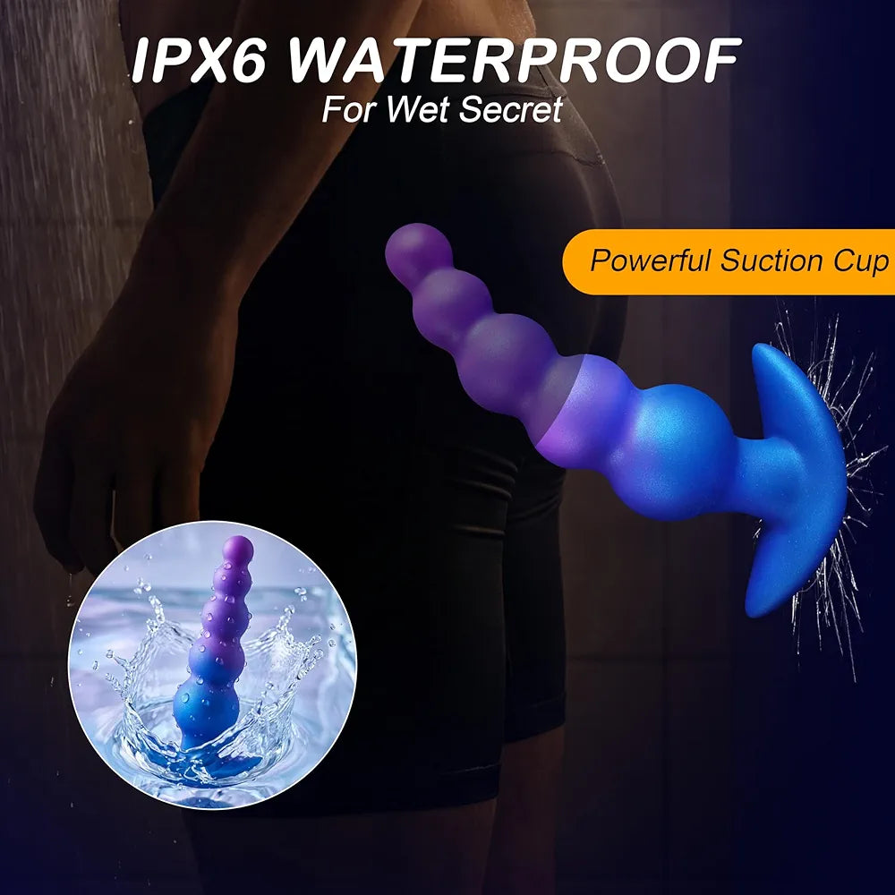 10-Mode Silicone Vibrating Anal Beads and Prostate Massager