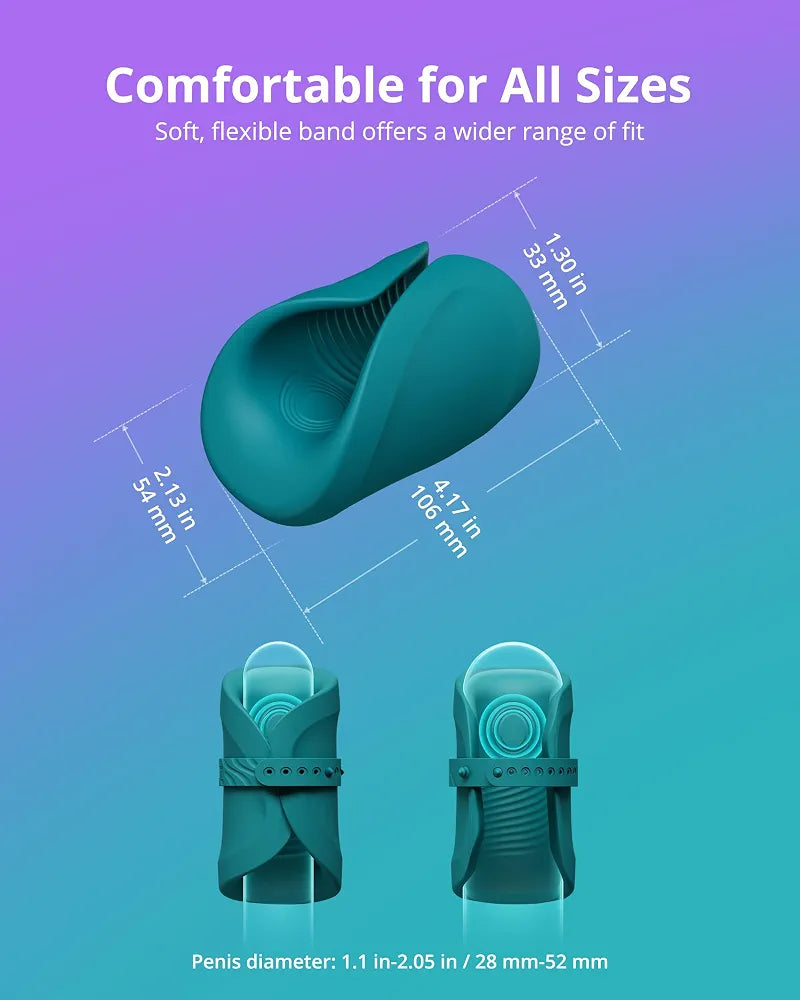 LOVENSE Gush 2 App-Controlled Automatic Male Masturbator with Vibration, Oscillation, and Endurance Training