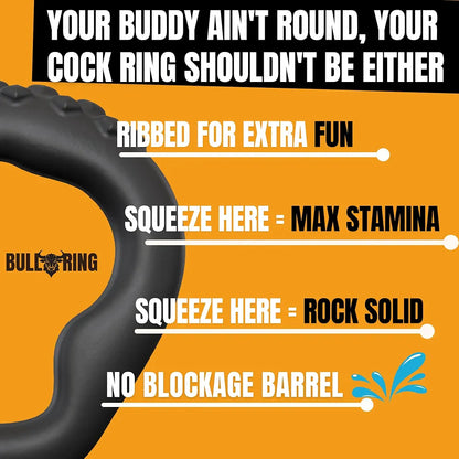 Premium Silicone Penis Ring Set - 4 Pack Multi-Pressure Point Enhancer