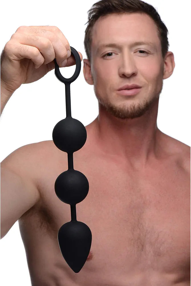 Tom of Finland Premium Weighted Silicone Anal Training Beads