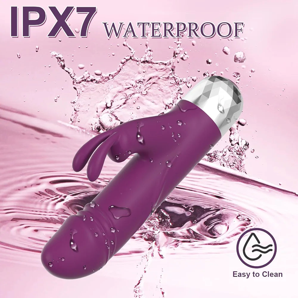 12-Mode Silicone G-Spot and Clitoral Vibrator for Targeted Pleasure