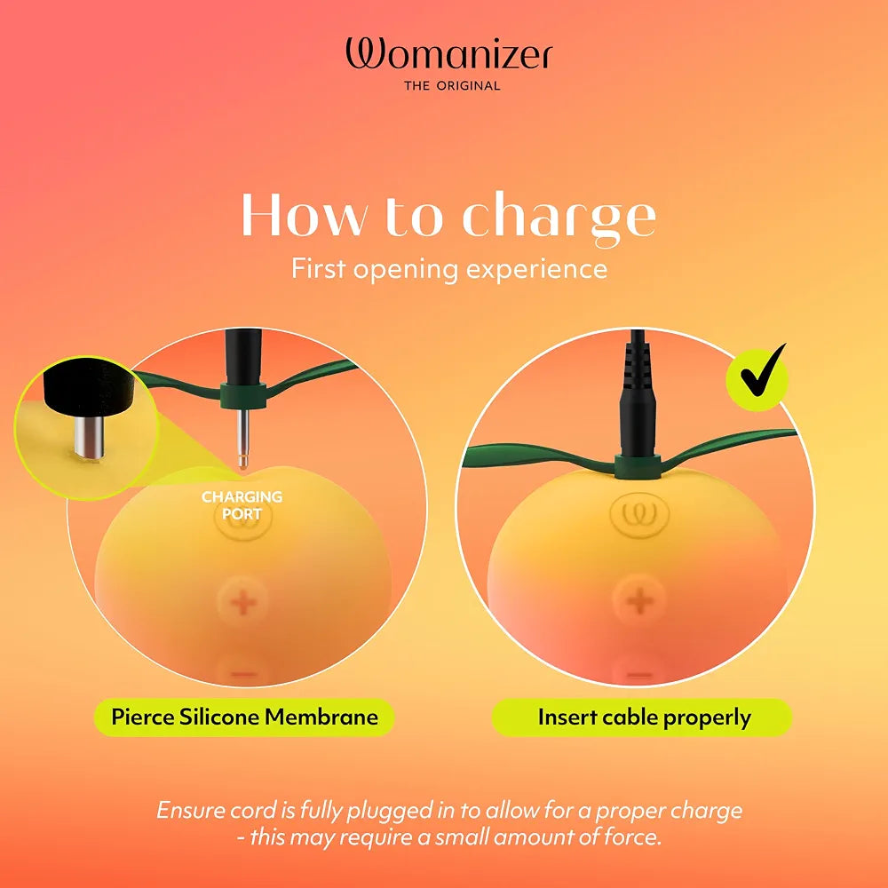 Womanizer Peach Rechargeable Silicone Clitoral Suction Stimulator