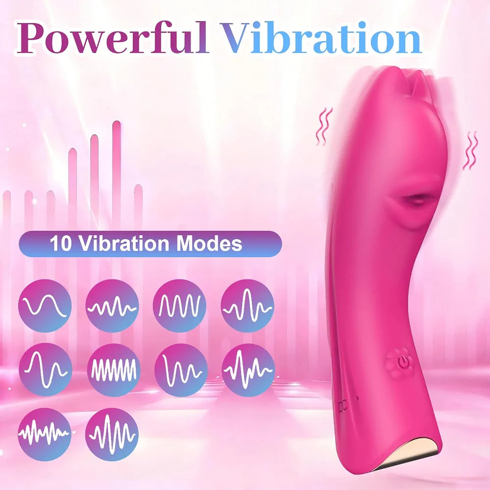 Rechargeable Silicone Finger Vibrator with 10 Vibration Modes - Waterproof G-Spot and Nipple Massager