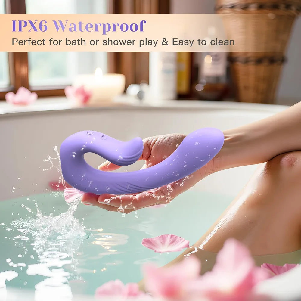 Dual-Motor Rabbit G-Spot Vibrator with Remote Control and 10 Vibration Modes